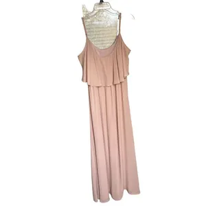 Show Me Your Mumu Caitlin Ruffle Maxi Dress/ Bridesmaid Blush Size L thumbnail 5