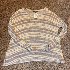 A Pea‎ in the Pod Maternity Striped V Neck Long Sleeve Knit Sweater Top S thumbnail 1