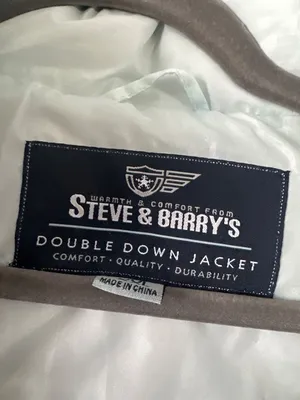 Steve & Barry’s Double Down Jacket Womens Light Mint Quilted Feather Down Puffer thumbnail 3