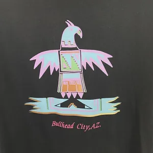 Vintage HEF-T Bullhead City AZ. Aztec Thunderbird T-Shirt Size Large Unisex thumbnail 4