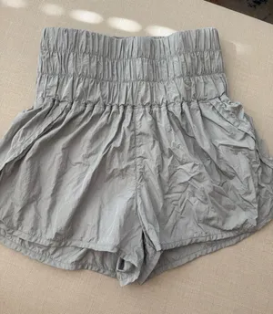 Silver Free People Shorts Way Home thumbnail 1
