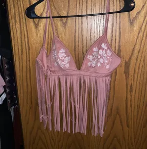 Summer Western Crop Top✨ Pink thumbnail 1