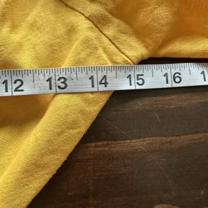 FARM RIO Midriff Dress Size S Yellow Puff Sleeve Off Shoulder Knotted Boho thumbnail 14