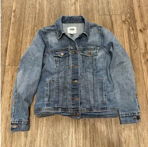 Old Navy Jean Jacket Womens Size Small‎ Blue Denim Button VTG Y2K thumbnail 1