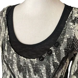 Picadilly Fashion Gothic Witchy Midi Dress Black White Layered Womens Size XS thumbnail 3