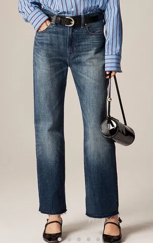 J.Crew‎ nipped straight rigid high rise jean size 26 thumbnail 1