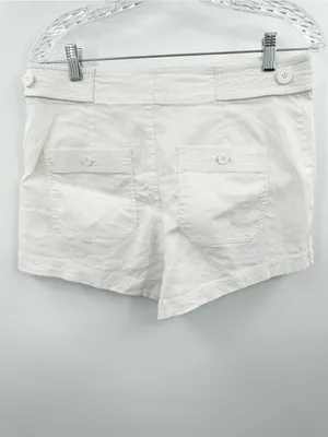 Anthropologie Maeve Colette Sailor High-Rise Shorts White Size 8 thumbnail 4