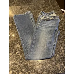 Miss Me Jeans Women's Blue Boot Rhinestone Cowgirl JP5014 Size 29‎ Southwestern thumbnail 2