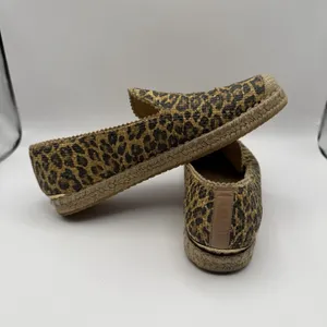Stuart Weitzman Leopard Espadrille Flats‎ Shoes Women's Size 7.5M thumbnail 6