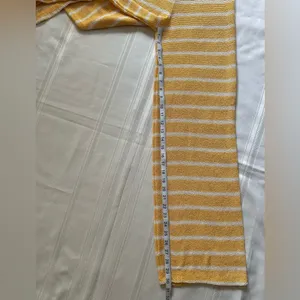 Zara Yellow Striped Wide Leg Pants thumbnail 8