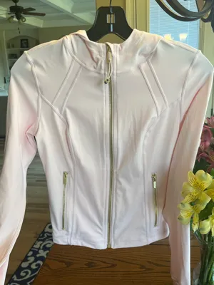 Ballerina Pink Women’s Zip-Up Hooded Jacket New thumbnail 3