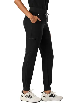 Figs Zamora Jogger Scrub Pant Womens Medium Black Medical Nurse Technical Health thumbnail 4