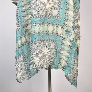 NWOT Johnny Was Arroyo Ice Floral Paisley Long Tunic Shirt Blouse Size L thumbnail 8