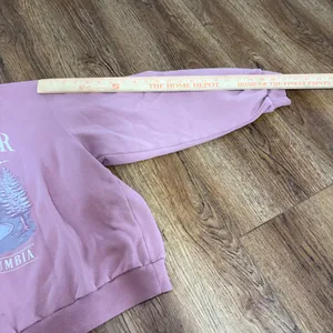 Hollister Vancouver British Columbia Graphic Sweatshirt Mauve Pink Womens Medium thumbnail 6
