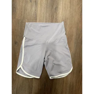 OFFLINE by Aerie Real Me Xtra Bike Shorts Lavender Gray‎ High Rise Dolphin Hem M thumbnail 2