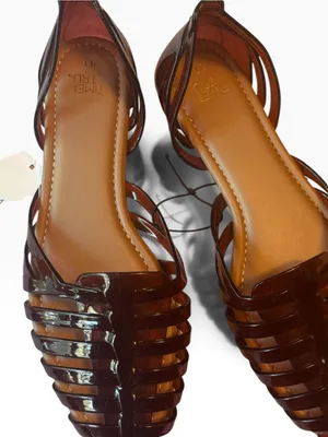 Time and Tru Women's Huarache Jelly Sandals Flats Sz 11 NWT thumbnail 4