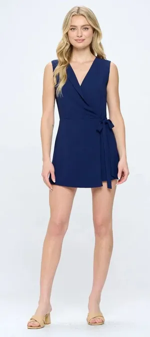 Boutique blue romper thumbnail 1