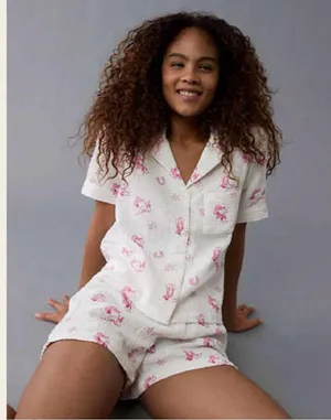 American Eagle WOMEN'S COTTON GAUZE PJ SET, NWT! thumbnail 1