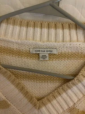 American Eagle Striped Cropped Sweater Medium  thumbnail 5