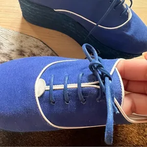 Missoni Blue Lace Up‎ Espadrille Platform Shoes Women’s Size 6 thumbnail 10