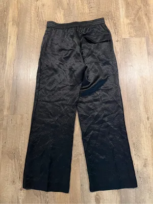COS Black Wide-Leg Jacquard Pants size 8 thumbnail 4
