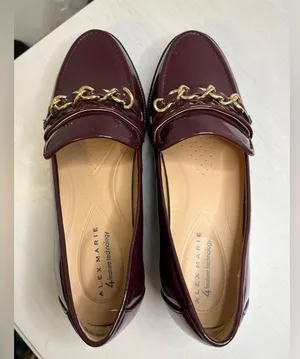 Alex Marie Patent Burgundy Eva Platform Loafers Size 8.5 Academia Preppy thumbnail 6