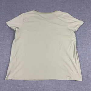 Madewell T-Shirt Womens XL Beige Crew Neck Short Sleeve Tagless Jersey Basic Top thumbnail 7