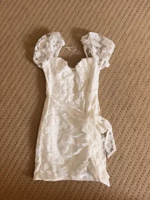 Fortunate One White Mini Dress thumbnail 2