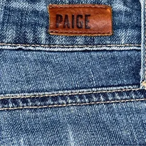Paige Denim Women’s Size 24 Medium Blue Wash Jimmy Jimmy Cut Off Jean Shorts thumbnail 4