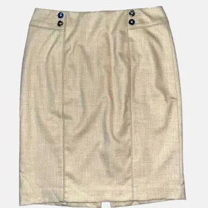 White House Black Market‎ Light Beige Pencil Skirt Size 6 Business Office Work thumbnail 1