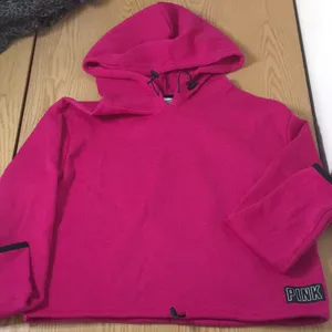 New Women’s PINK Victoria’s Secret Sweatshirt Hoodie Fuschia Size Small thumbnail 1
