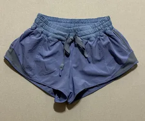lululemon athletica Indigo Blue Athletic Drawstring Shorts thumbnail 1