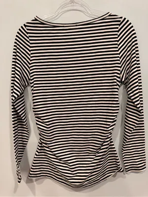 NWT Madewell Ruched Crewneck Long Sleeve Tee Soft Slub thumbnail 7