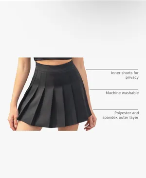 Black Tennis Skort Size 6 thumbnail 3