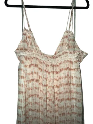 Blush BJ Striped Spaghetti‑Strap Maxi Dress in Blush and Cream thumbnail 3
