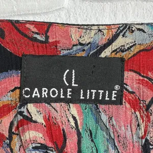 Carole Little Cardigan Jacket M Moulin Rouge Can Can Dancer Floral Rosette Artsy thumbnail 13