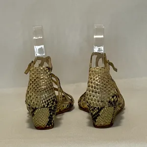 Women’s Jimmy Choo Snakeskin Wedge Sandals size 37 thumbnail 6