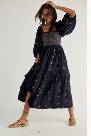 Free people Dahlia Embroidered Maxi Dress thumbnail 3