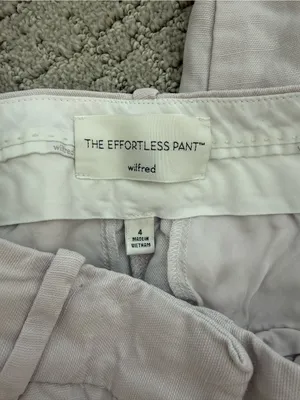 Aritzia Wilfred The Effortless Pant London Grey Linen Lyocell Wide Leg Size 4 thumbnail 9