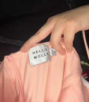 Hello Molly Light Pink Embellished Spaghetti Strapped Lined Mini Dress thumbnail 5