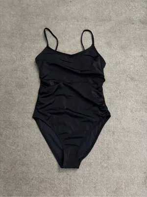 Andie The Amalfi Maternity One Piece Swimsuit Black NEW thumbnail 3
