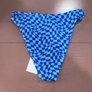 Grey Bandit Blue Checkered Bikini Bottoms thumbnail 2