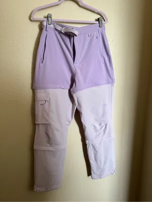 The North Face Bridgeway Zip-Off Pants Purple/ lavender Sz 10 outdoor hiking thumbnail 3