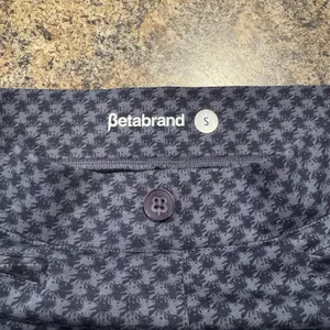 Betabrand Dress Pants Howlstooth Pull On Y2K Business Casual Stretchy Blue Small thumbnail 2