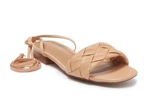 Who What Wear Marlena Woven Tie Up Flat Sandals thumbnail 2