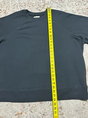 MADEWELL crew neck black sweatshirt size 2X 100% cotton oversized thumbnail 7