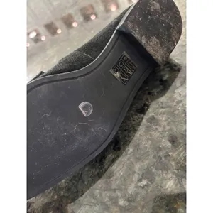 Tory‎ Burch Black Suede Square Toe Logo Loafers Flats 5.5M thumbnail 7