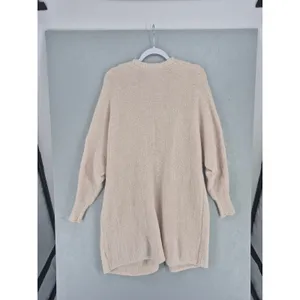 Sincerely Jules Womens Cardigan Beige Popcorn Knit Oversized‎ Pocket Small thumbnail 3