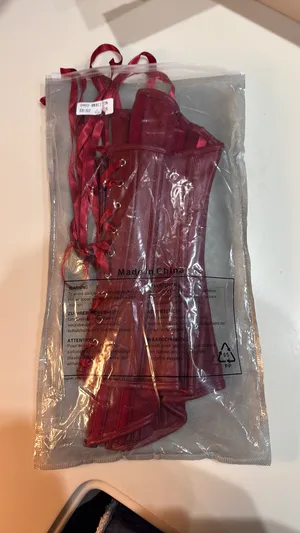 Corset Amazon Top Red Leather thumbnail 2