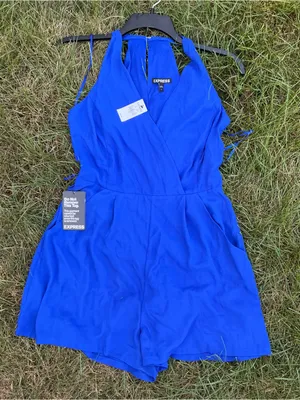 Pretty Cobalt Blue Halter Romper 💙💙 thumbnail 16